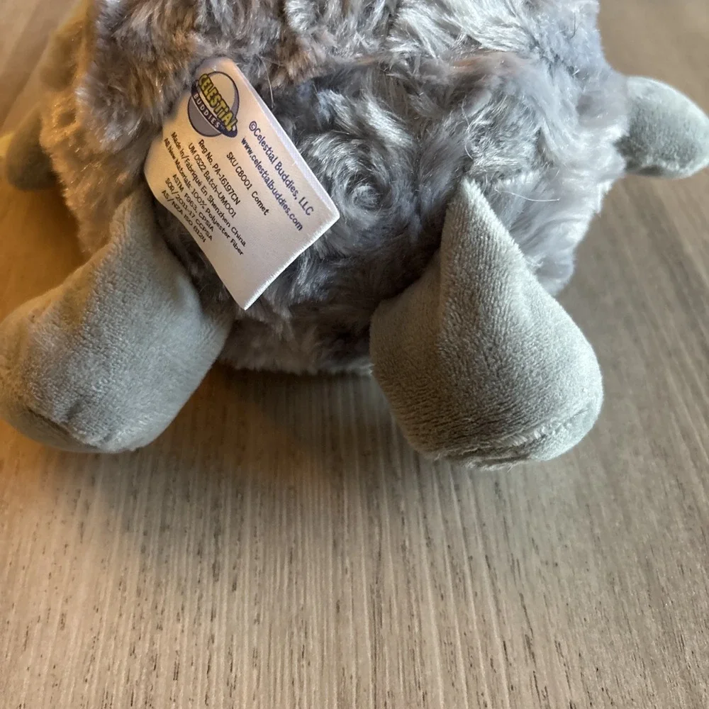 Celestial Buddies COMET Plush Stuffed Toys Astronomy Silver Space 8” New